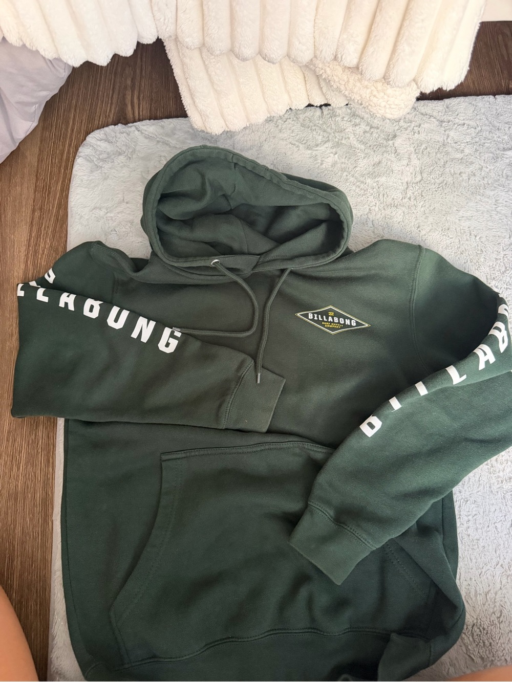 Billabong Dark Green Logo Pullover Hoodie